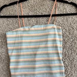 American Eagle Outfitters Multicolor Striped Tank Top